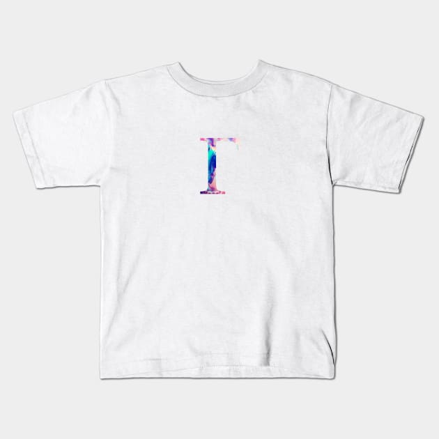 Rainbow Marble Gamma Kids T-Shirt by AdventureFinder